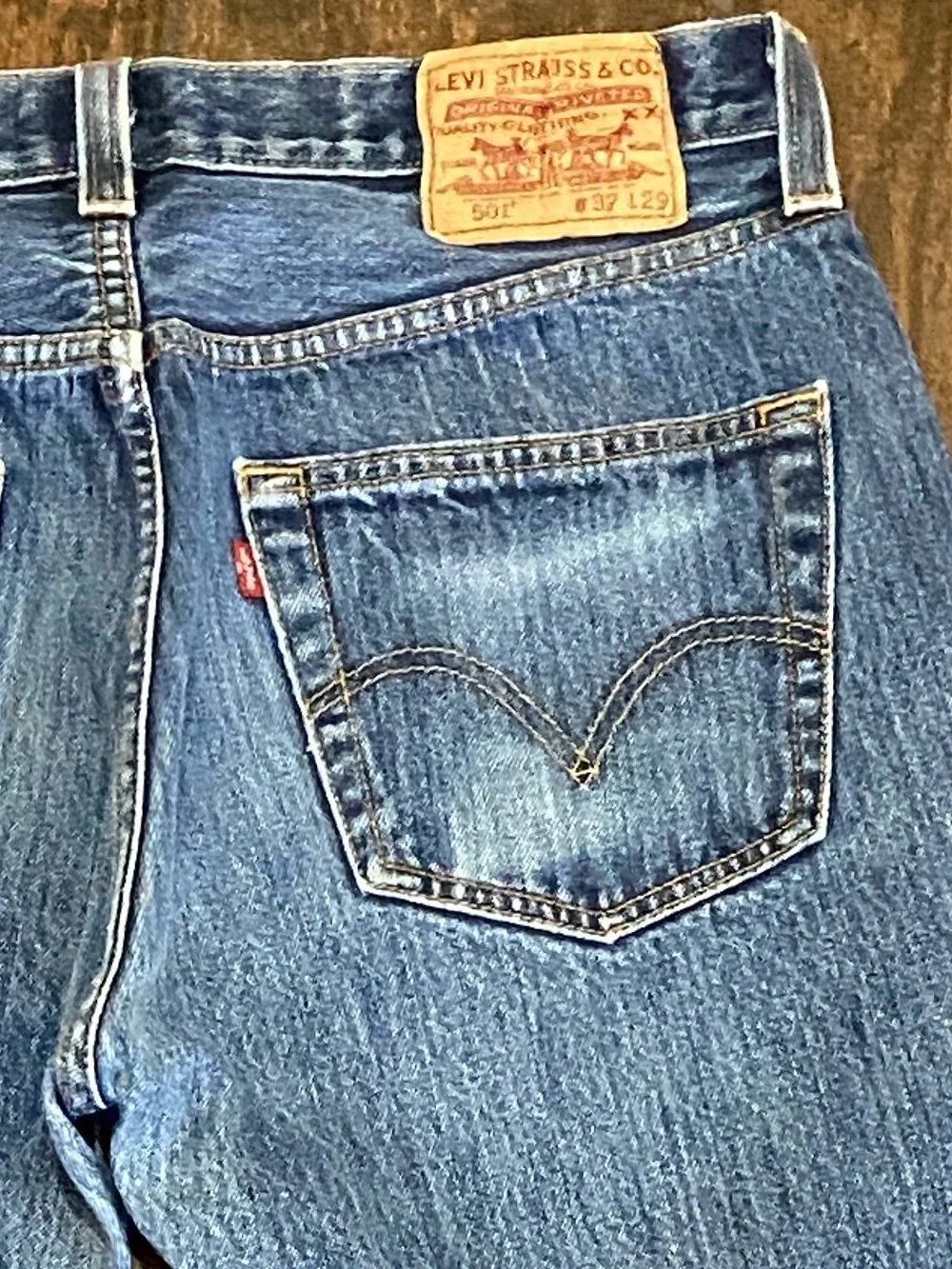 Levi's 501 Classic Men's Straight Jeans in Blue Denim Size W32 L29